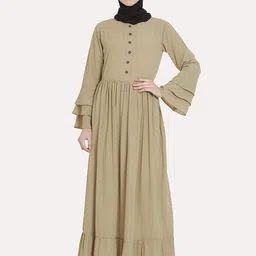 MOMIN LIBAS Women Beige Solid Abaya Burqa-image-65