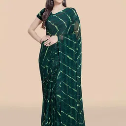 Rani Saahiba Leheriya Poly Chiffon Leheriya Saree-picture-39