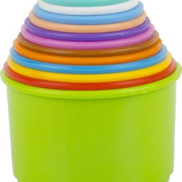 Build Up Beakers Stacking and Nesting Toy for Kids, Multicolour - 12 Pieces-17