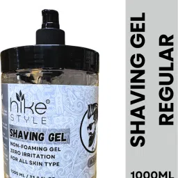 Shaving Gel Transparent 1Kg , Non Foaming Shaving Gel With Pump 1000ml (AQUA)-17