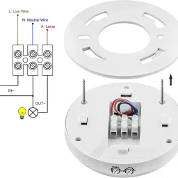 Servotech PIR 360 Degree Motion Sensor Switch For Lighting Pack of 2 Smart Sensor Light image 5