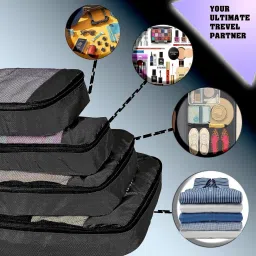 areo Travel Packing Cube Organizers Bag set of 4 different sizes Security Bag image 2