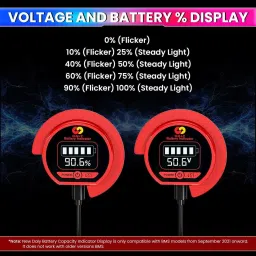 amicisolar SOC Indicator for DALY BMS with UART Port Real-Time Voltage Digital Voltage Tester image 4