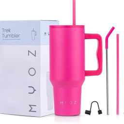 Stainless Steel Vacuum Double Insulated Tumbler with Lid, Cap, Handle & Straw 1200 ml Bottle-image-25