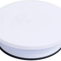360 Degree Rotating Revolving Cake Turn Table/Cake Decorating Stand/Icing Pedestal Display Stand/Cake Stand for Icing, Decoration Plastic Cake Server (Multicolor, Pack of 1) Plastic Cake Server-5