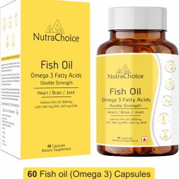 Fish Oil 1000 mg Omega 3 (360mg EPA & 240mg DHA) for Brain, Heart & Joint Health-image-5