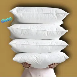 LUXURY Polyester Fibre Abstract Sleeping Pillow Pack of 4-picture-2