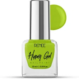 Hyper Gel Nail Paint Lime Green | Chip Resisting Formula and High Shine Polish Lime Green-image-19