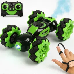 Gesture Control RC Stunt Car with Smoke, LED Lights & 360° Spin-37