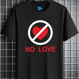 Men Printed Round Neck Pure Cotton Black T-Shirt-image-19