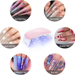 Mini UV LED Nail Lamp, Portable Gel Light Mouse Shape Pocket Size Nail Polish Dryer-image-46