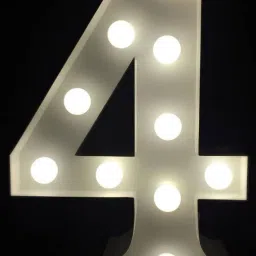 MARQUEE LED number 4 Table Lamp-18