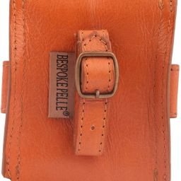 6 Golf Ball Case Holder with 4 Tees Genuine Leather Marigold Tan-image-67
