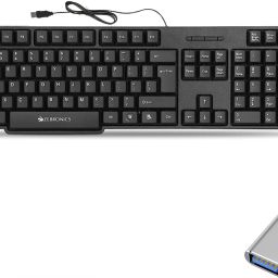 TagVin K20 Keyboard, C-OTG, Cable Protector (Set of 3) Combo Set-image-5
