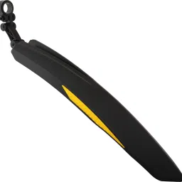 dark horse Bicycle Atom Mudguard with Reflective Tape, Black-Yellow Clip-on Front & Rear Fender image 2