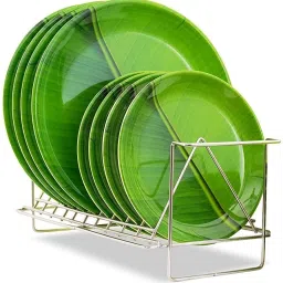 Banana Plate Leaf South Indian dinner (4 full Plate | 4 Half Plate)Pack of 8 Dinner Plate-picture-27