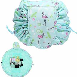 Women Green Cosmetic Bag-image-2