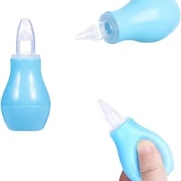 My newborn Baby Nasal Aspirator/ Nose Cleaner Pack Of 3 (Blue ) Manual Nasal Aspirator-image-41
