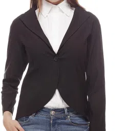 Women Solid Single Breasted Formal Blazer-image-13