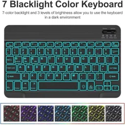 Proelite Keyboard case Cover for Galaxy Tab A9 Plus 11 inch with S Pen Holder Bluetooth Standard Tablet Keyboard Compatible with Desktop, Laptop, Mac Easy to Use,Plug and Play,Quick, Comfy Durable body image 2