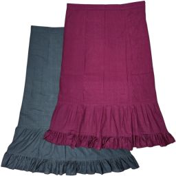 Belizs Black & Deep Magenta Combo Pure Cotton Petticoat-image-53