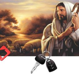 Jesus Beautiful Wood Key Holder-image-25