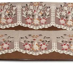 Polyester Floral 3+1+1 Seater Sofa Cover-image-85