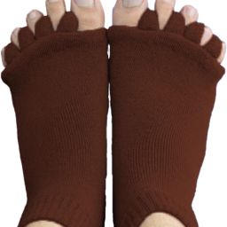 Cotton Foot Alignment Socks I Finger Toe Separator I Free Size for Men & Women Foot Support-10