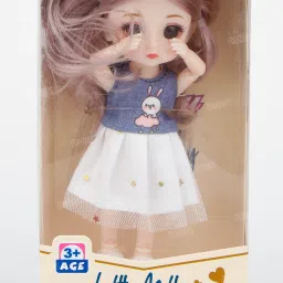 Cute Doll for Kids with Cute Middy Dress & Body Moveable Doll for Girls-image-37