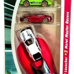 Rapid Car Launcher Playset Toy with Die Cast Metal Stunt Car (Multicolor)-3