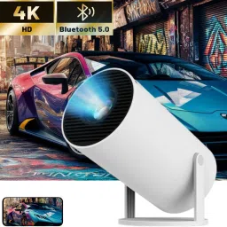 Frony Smart Projector for Home 4K Support Rotabable Design withApp Netflix,YouTubeB50 (4500 lm / 1 Speaker / Wireless / Remote Controller) Portable Projector-19