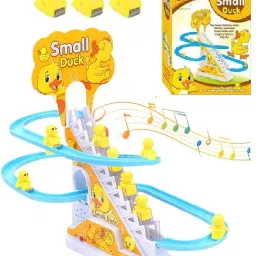 Happy Duck Track Set Toy For Kids, 3 Small Duck Sliding Toy, Duck Toy For Kids-15