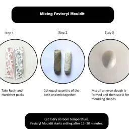 pehrovin Clay tools (set of 7) + Dotting tools (5) +5 Packets of Mouldit(50 gms each) Art Clay image 3