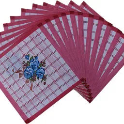 KUBER INDUSTRIES Cotton 12 Pieces Handkerchief set (Multi)-CTKTC5441 ["Multicolor"] Handkerchief-image-86