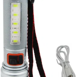 Self Defence Torch 5 Lighting Modes with Seat Belt Cutter & Red-Blue Blinker Torch-10