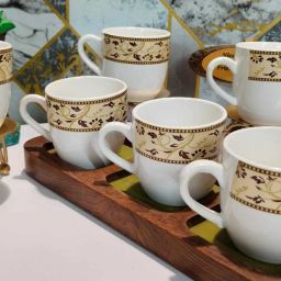 unique tea/cup set | Ideal for Daily Use, Gifting, Occasions.solid Big size_ Stoneware, Ceramic Coffee Mug-image-19