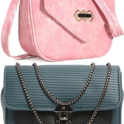 reprox Pink, Blue, Blue Women Sling Bag Stylish Forever Young Sling Bag For Women And Girls-picture-1