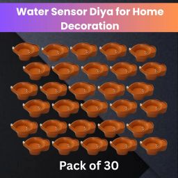 Water Sensor Diya LED Water Diyas for Diwali Home & Office Décor Pack of 30 B473 Plastic (Pack of 30) Table Diya Set-image-63