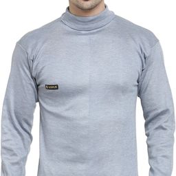 UZARUS Men's Solid High Neck Thermal Wear Top Men Top Thermal-picture-4