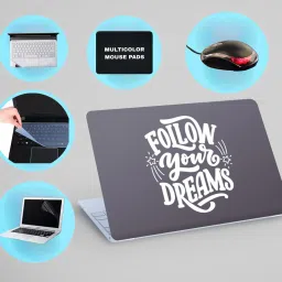SDM 6IN1LAPTOPSKIN,SCREEN&KEYGAURD PROTECTOR,TRACKPAD,SLEEVEBAG,MOUSEPAD15.6INCH950 Combo Set-image-18