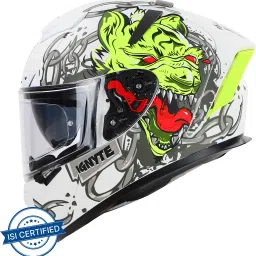 IGN-4 Hyena ISI/DOT Certified Full Face Graphics Helmet Motorbike Helmet-7