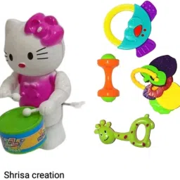 Cute Drummer Toy with Drumming and Dancing Action Toy Rattle-image-24