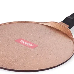 Granite Finish NonStick Die Cast 4mm Thick Peach color Dosa Tawa 30.5 cm diameter-1