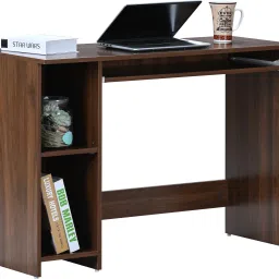Apollo-KT Walnut Engineered Wood Office Table-13