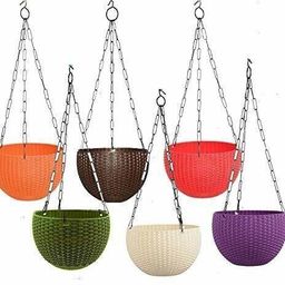 kritikapihu Virajsanchi Hanging Pot Pack of 6 Plant Container Set-picture-10