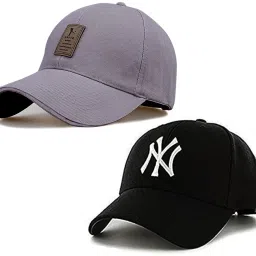 Solid, Self Design, Embroidered Sports/Regular Cap-17