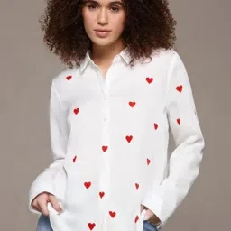 Women Regular Fit Printed Casual Shirt-image-47
