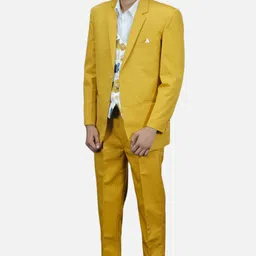 gargian master cut Men Single Breasted Self Design Suit-picture-48