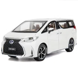 Big Lexus LM300 Model Diecast Metal Pullback Toy car with Openable Doors & Light-image-53