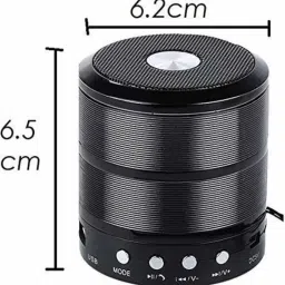 ANANDANI WS-887 Bluetooth Speaker with FM Radio, Memory Card Slot, AUX Input Mode, 5 W Bluetooth Party Speaker image 4
